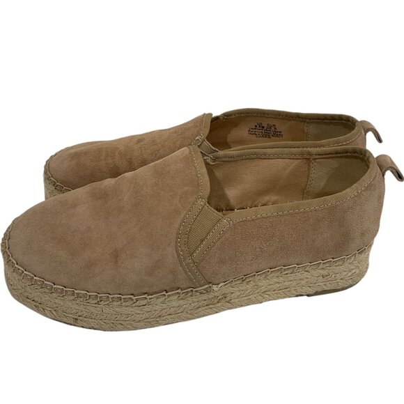 SAM EDELMAN Espadrille Women 8.5 Circus Flatform Slip On Christina Camel - Picture 5 of 9